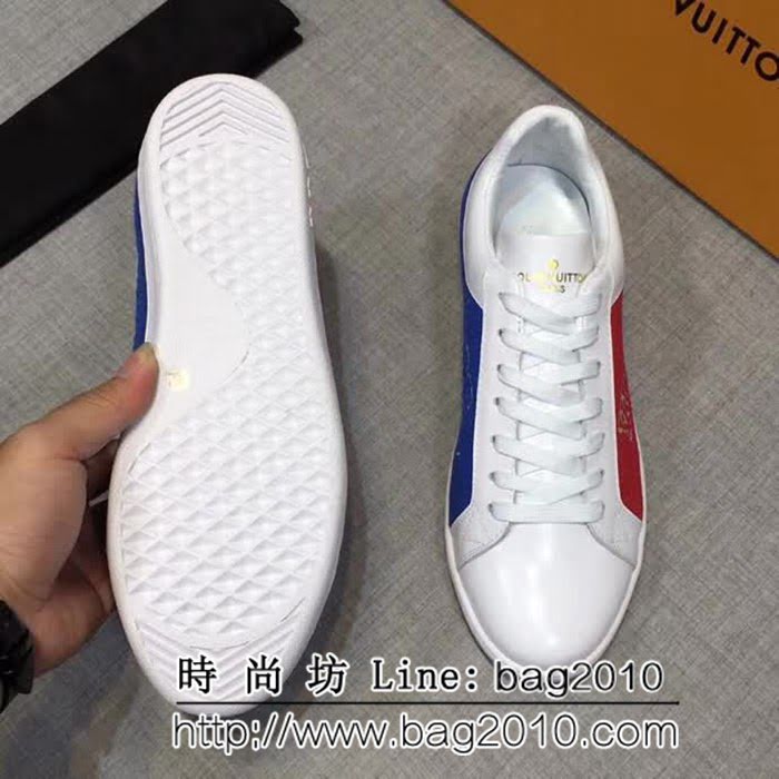 路易威登LV 2018專櫃同步發售 義大利進口牛皮男士休閒板鞋 8FX2193